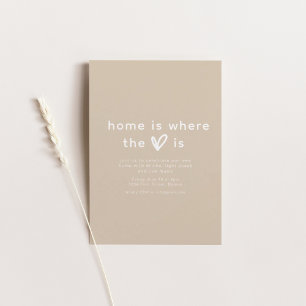 La maison est là où le coeur est Invitation domest
