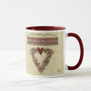 La Maison Est Là Où Le Coeur Est Mug