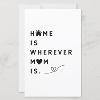 La Maison Est Là Où Se Trouve Maman – Cadeau Pour 