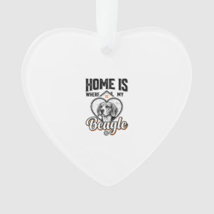 La maison est où est mon Beagle Design de chien vi
