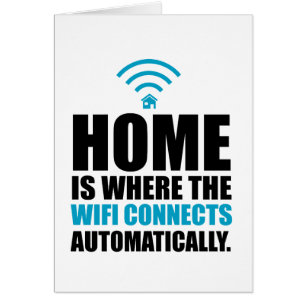 La maison est où le Wi-Fi se relie automatiquemen