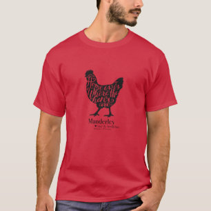 La maison est où les poules sont le Tshirt Mander