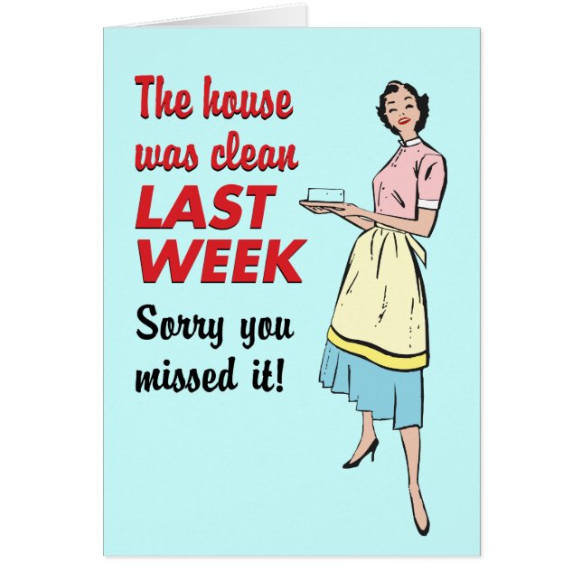 La maison était propre carte (Devant)