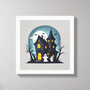 La Maison Hantée Mystère toile Imprimer