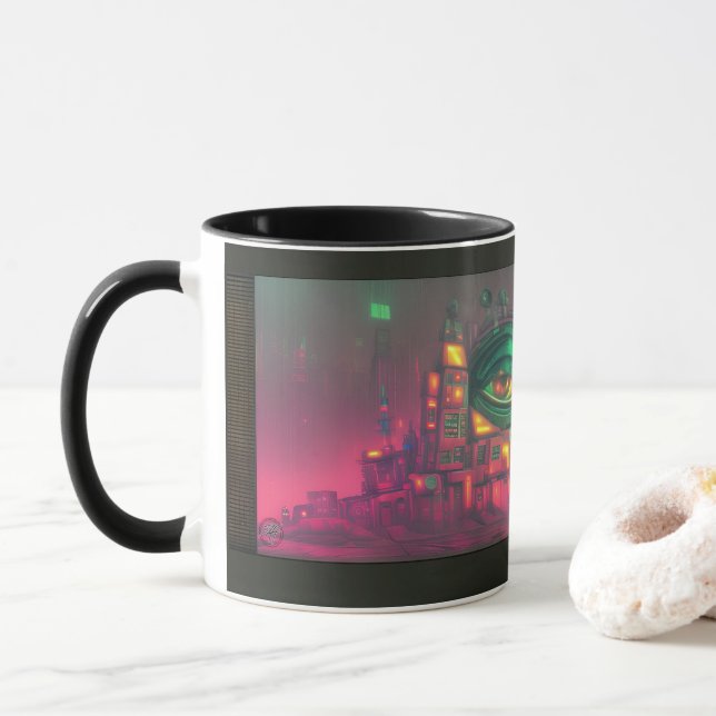 La maison n'est pas impressionnée TAG MUG (Avec donut)