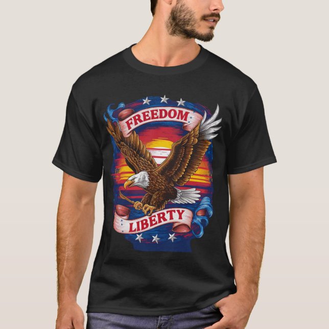 La Majesté de l'aigle : Symbole de force T-shirt (Devant)