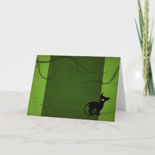 La malchance prend une carte de voeux de promenade