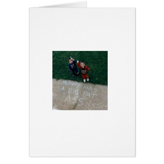 La maman a une grande graisse… (Devant)