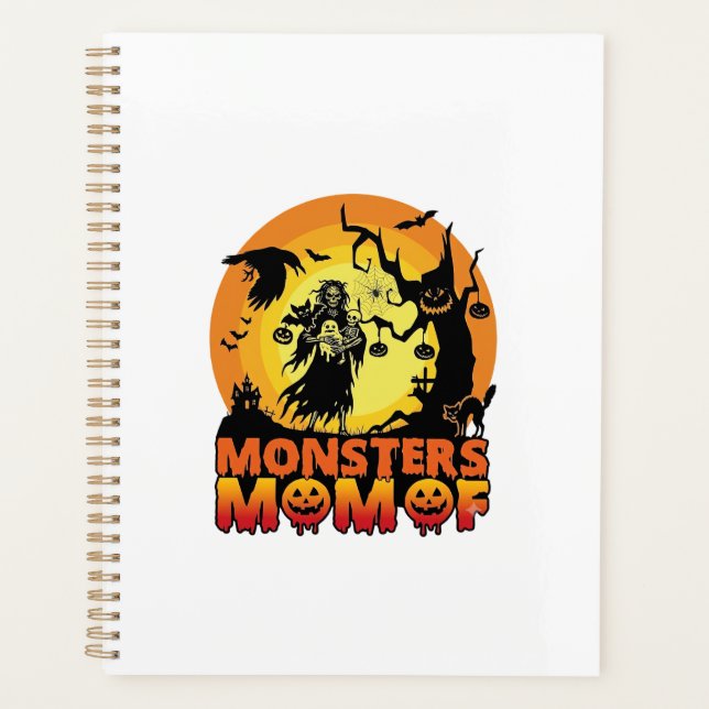 La maman des monstres Halloween Monstre Fantôme Sq (Devant)