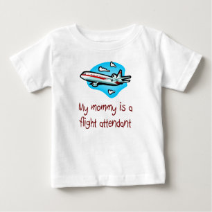 La maman est un T-shirt de bébé de steward
