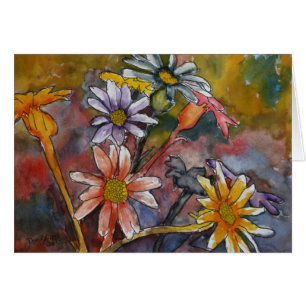 la marguerite abstraite fleurit l'art de peinture