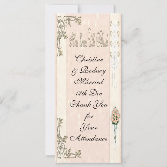 La mariée est arrivée (Devant)