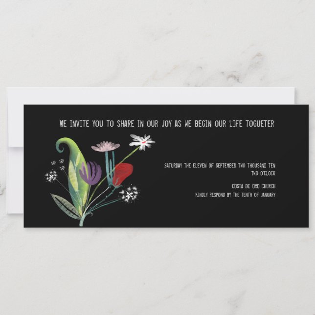 La mariée ne peut plus s'échapper, invitation de m (Devant)