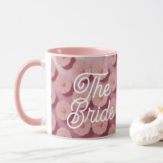 La mariée rose marmite Combo Mug (Avec donut)