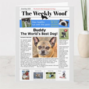 La meilleure carte d'anniversaire de chien au mond