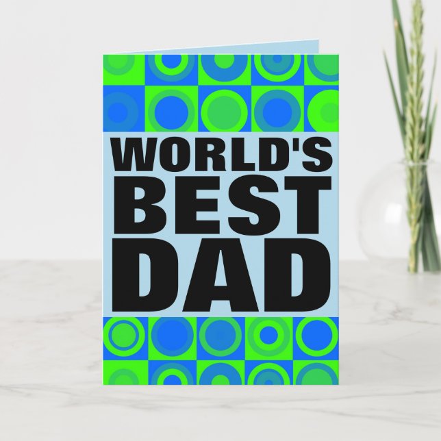 LA MEILLEURE CARTE DE FÊTE DES PÈRES POUR DAD DU M (Devant)