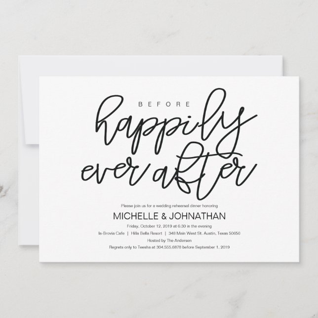 La meilleure carte d'invitation pour le dîner de r (Devant)