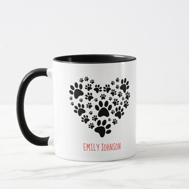 La meilleure jamais maman de chien avec la tasse (Gauche)