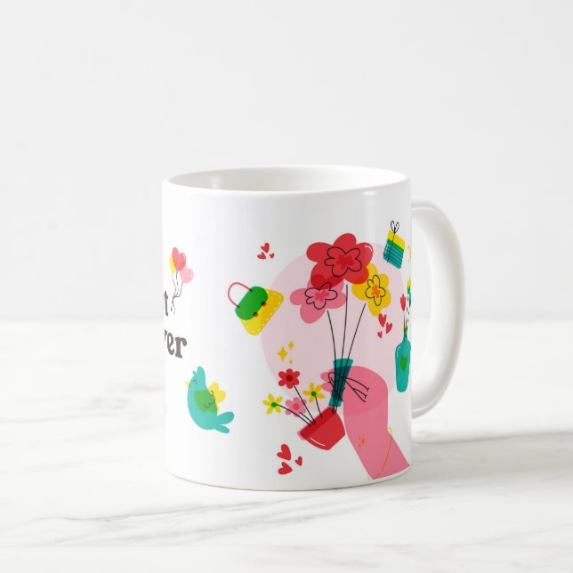 La meilleure maman jamais - Mug de la fête des mèr (Devant droit)