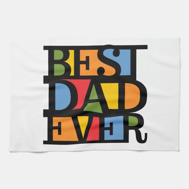 La MEILLEURE serviette de main de PAPA JAMAIS (Horizontal)