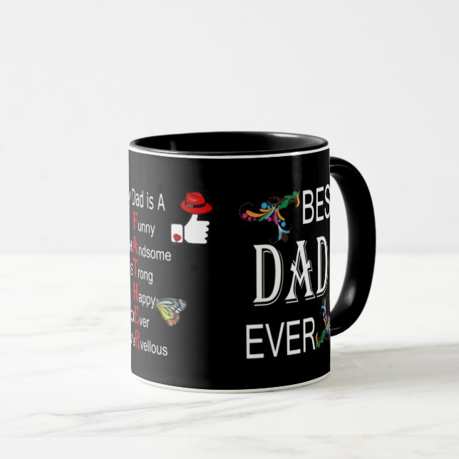 La meilleure tasse de papa jamais - cadeaux de (Devant droit)