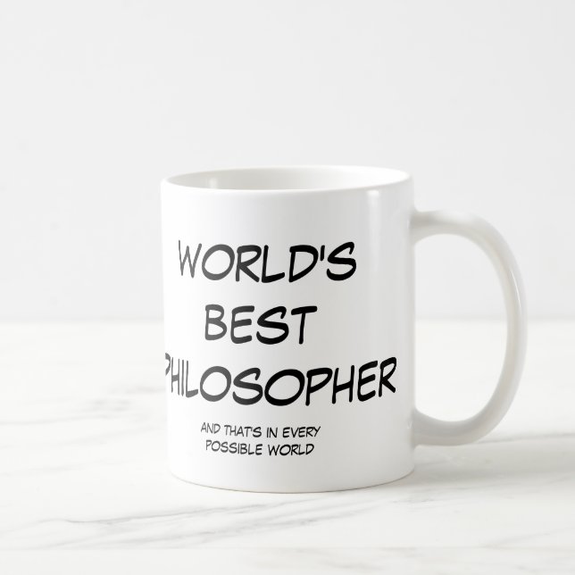 La meilleure tasse (gauche) du philosophe du monde (Droite)