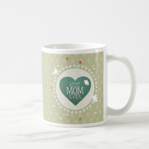 La meilleure tasse toujours florale de maman