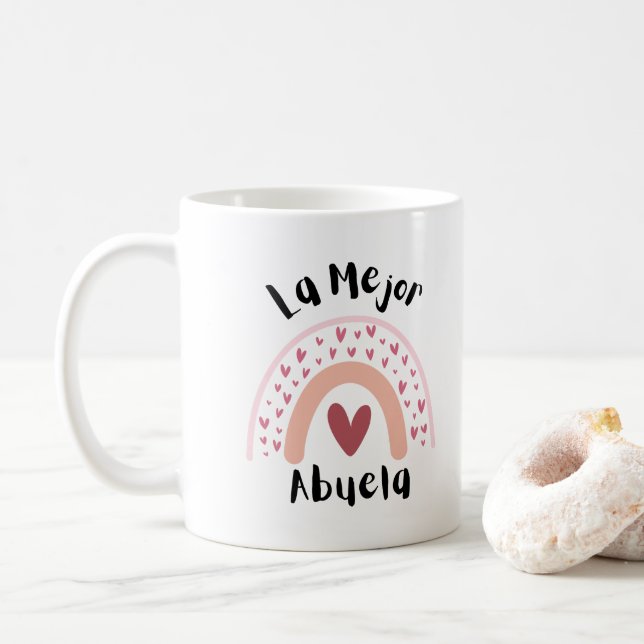LA MEJOR ABUELA CAFÉ MUG (Meilleure grand-mère) (Avec donut)