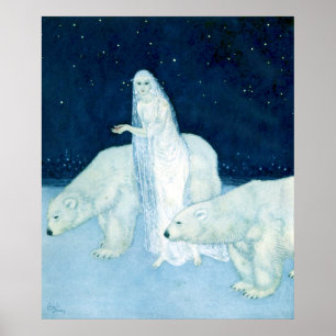 La mer des glaces par Edmund Dulac Poster