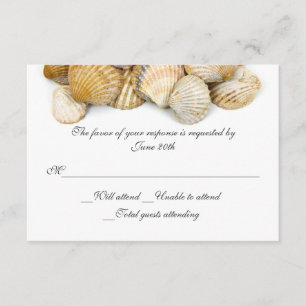 La mer écosse épouser la carte de RSVP