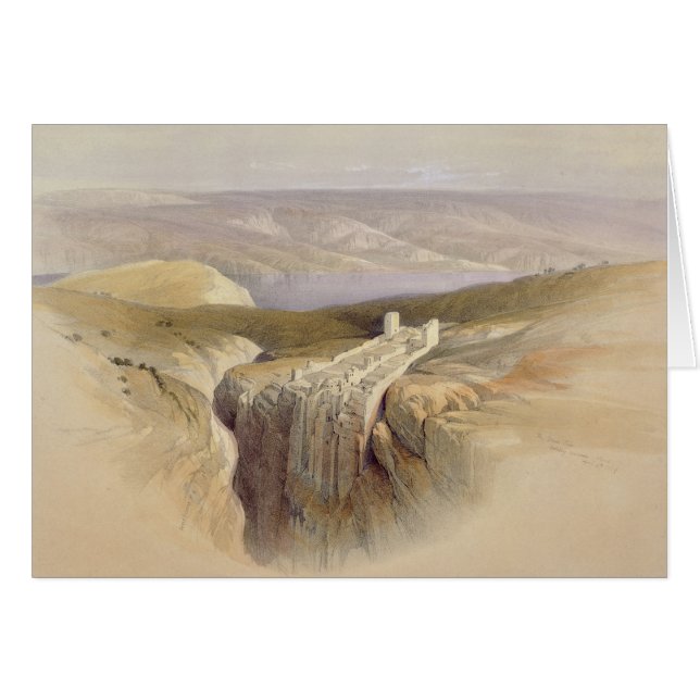 La mer morte regardant vers Moab, volume II (Devant horizontal)