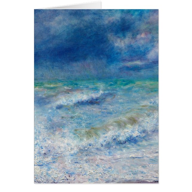 La mer par Pierre-Auguste Renoir Art (Devant)