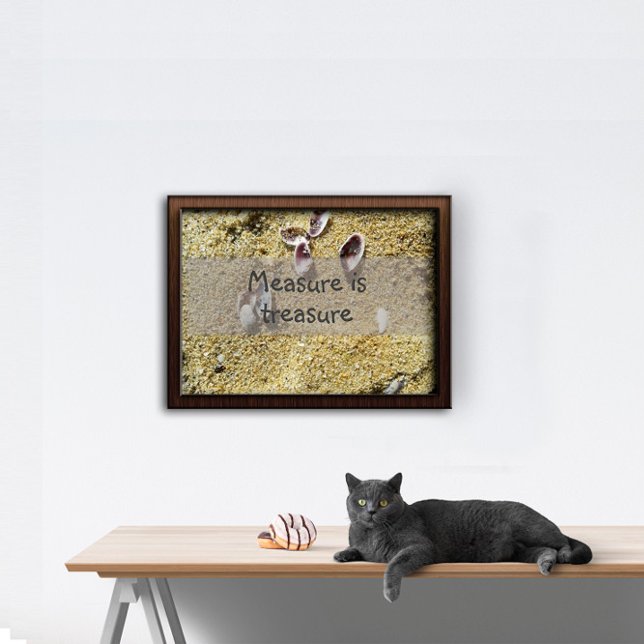 La mesure est trésor sagesse dire affiche (Créateur téléchargé)