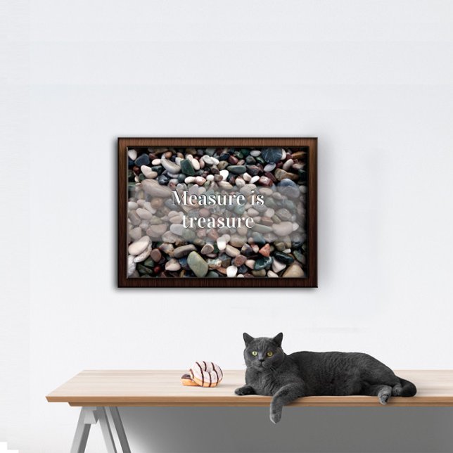 La mesure est une affiche de motivation au trésor (Créateur téléchargé)