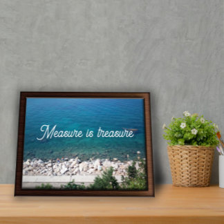 La mesure est une affiche de proverbe au trésor