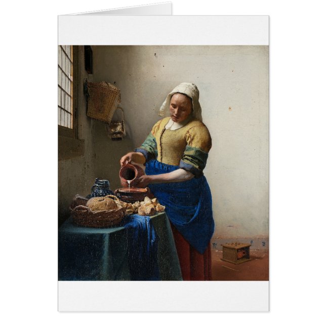 La Milkmaid de Johannes Vermeer (Devant)