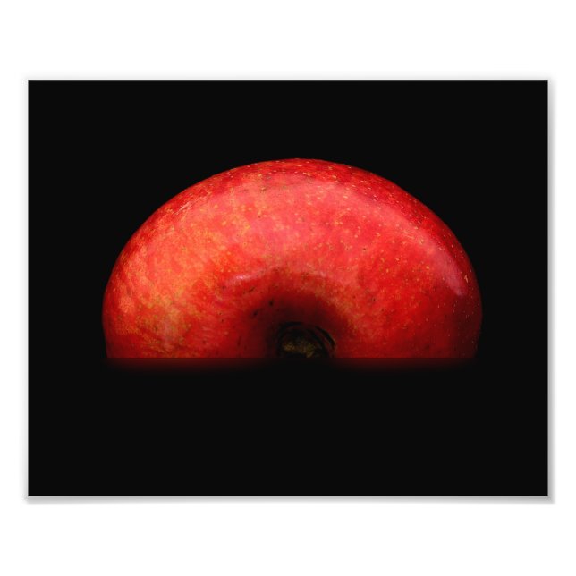 La moitié de la photo d'art de la pomme rouge (Devant)