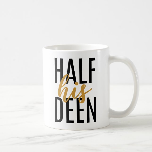 La moitie de son Deen Nikkah Gift Mug pour les cou (Droite)