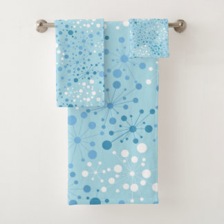 La moitié du siècle bleue et blanche rétro