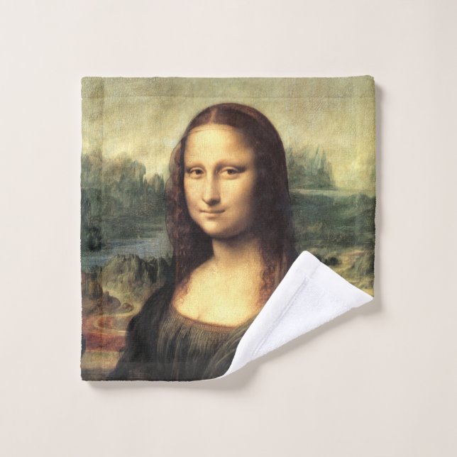 La Mona Lisa Leonardo da Vinci (Gant de toilette)