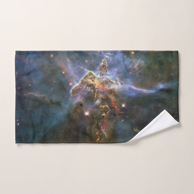 La montagne mystique en Carina Nebula Espace Hubbl (Serviette à main)