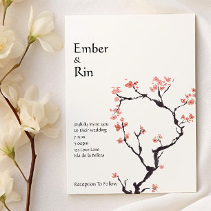 La montagne Sakura FAIRE-PART DE MARIAGE DÉCONTR