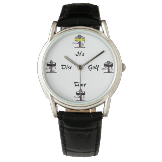 La montre à poignet de son disque de golf