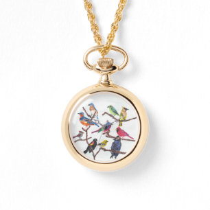 La montre colorée d'oiseaux chanteurs de