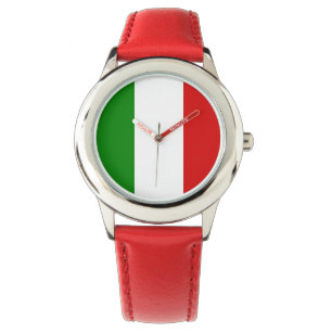 La montre de l'enfant de l'Italie - le drapeau de