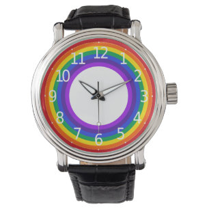 La montre de LGBT de fierté des hommes colorés
