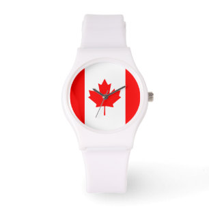 La montre du drapeau canadien