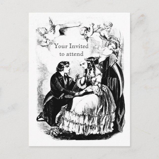 La mort a ses charmes Invitation carte postale (Devant)