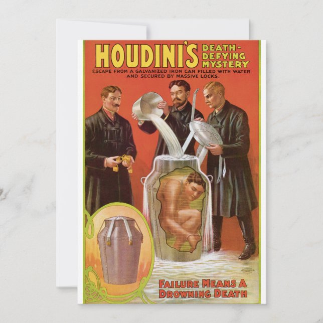 La mort de Huodini défie le mystère, Poster de 190 (Devant)