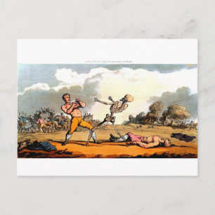 La mort et la carte postale de la boîte